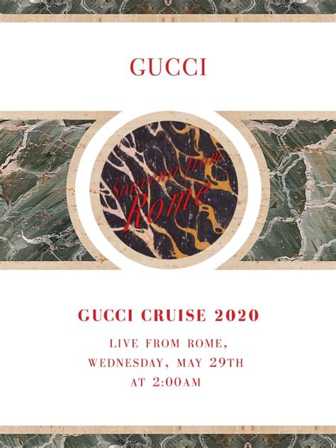 LIVESTREAM: Gucci Cruise'20 Fashion Show 